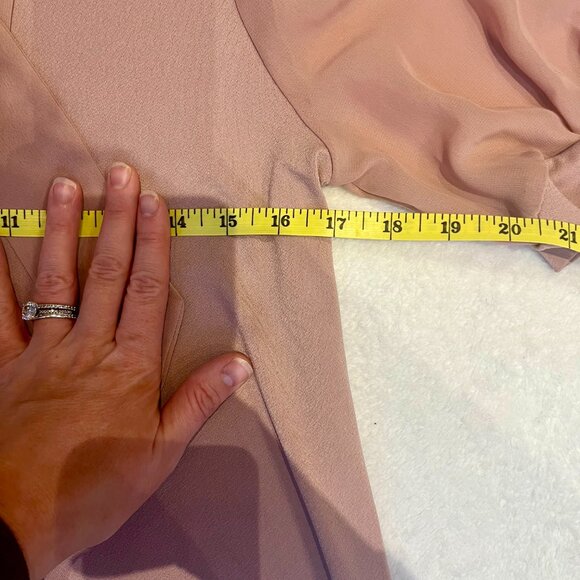 Cable & Gauge, Mauve Tie-Neck Blouse, Size M - Picture 11 of 11